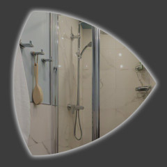 Дзеркало фігурне Бермуди LED 1000х1000 мм (13481420)