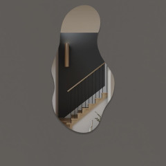 Дзеркало фігурне Лагуна LED 500х1000 мм (13481420)