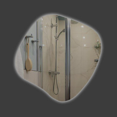 Дзеркало фігурне з LED підсвічуванням 1000х1000 мм (11445239)