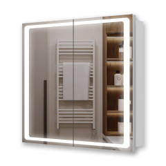 Дзеркальна шафа з LED підсвіткою  Vista Roses Mar LS 700x700 (200168)