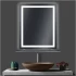 Дзеркало з LED підсвіткою та полицею Venta-02 LS 800x700 (200093)