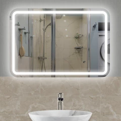 Дзеркало з LED підсвіткою та електричним підігрівом Aromar-03 LS 1000x800 мм (200391)